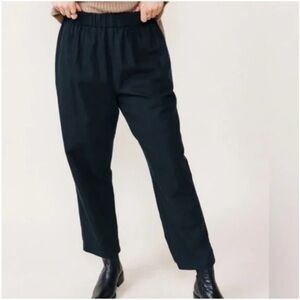 Able the label Mary pull on easy 100% cotton black cropped pants size medium